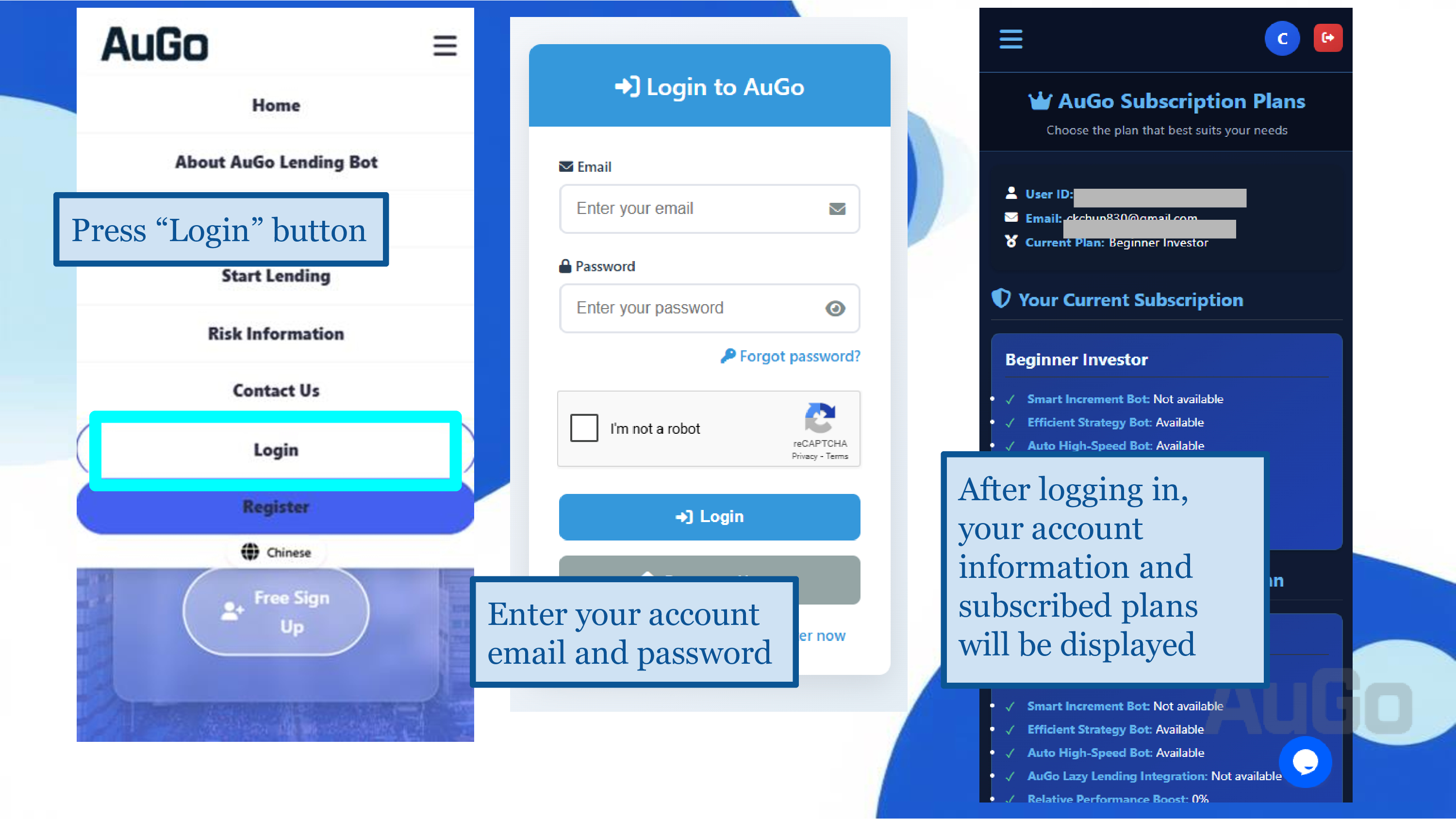 AuGo Account Login Illustration